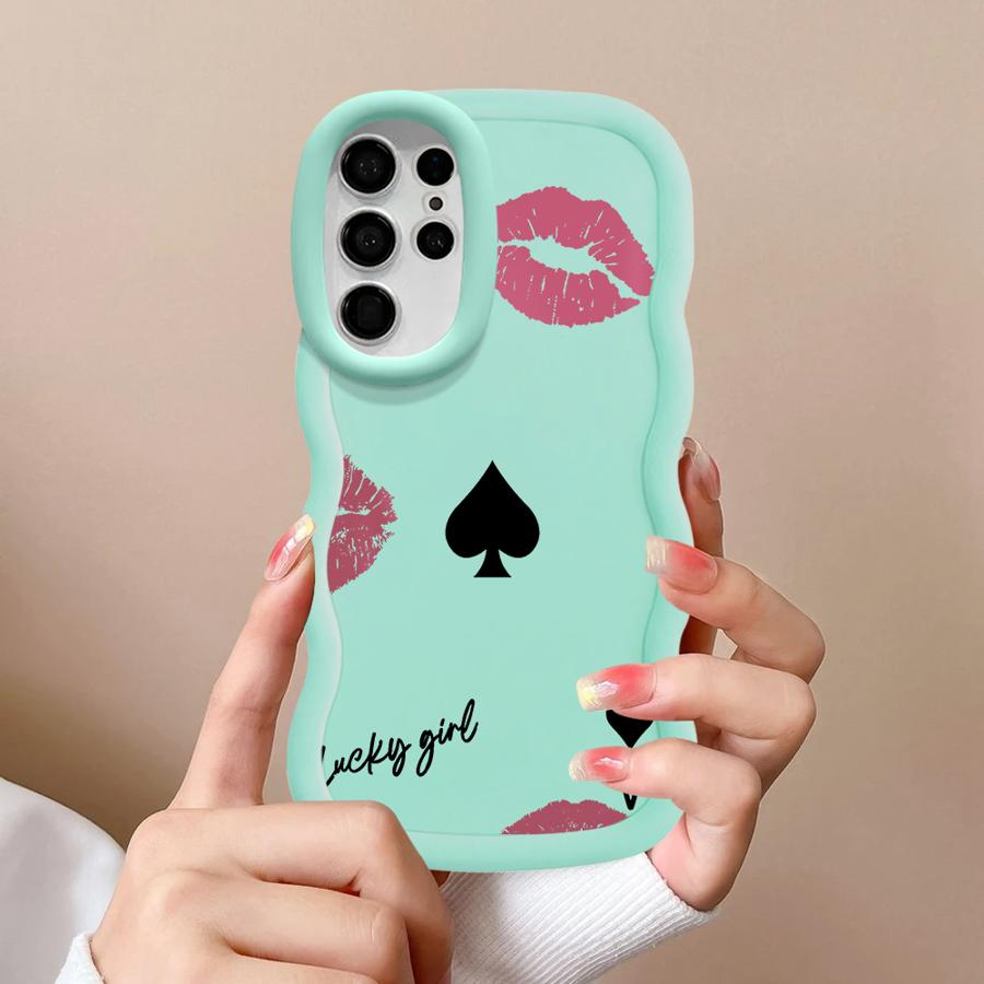 Amore-Liebe Rosa Buchstabe Weiche Handyhülle für Samsung Galaxy S23 Plus A26 A25 S22 Ultra S21 S20 FE S25 S24 A34 A36 A35 A55