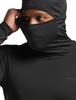 Tesla Sports and Long Sleeve Hoodie with Mask and Face Compression Cold Inner Running Sports Thermal Men's Undershirt, Fleece-Lined, Moisture-Wicking,