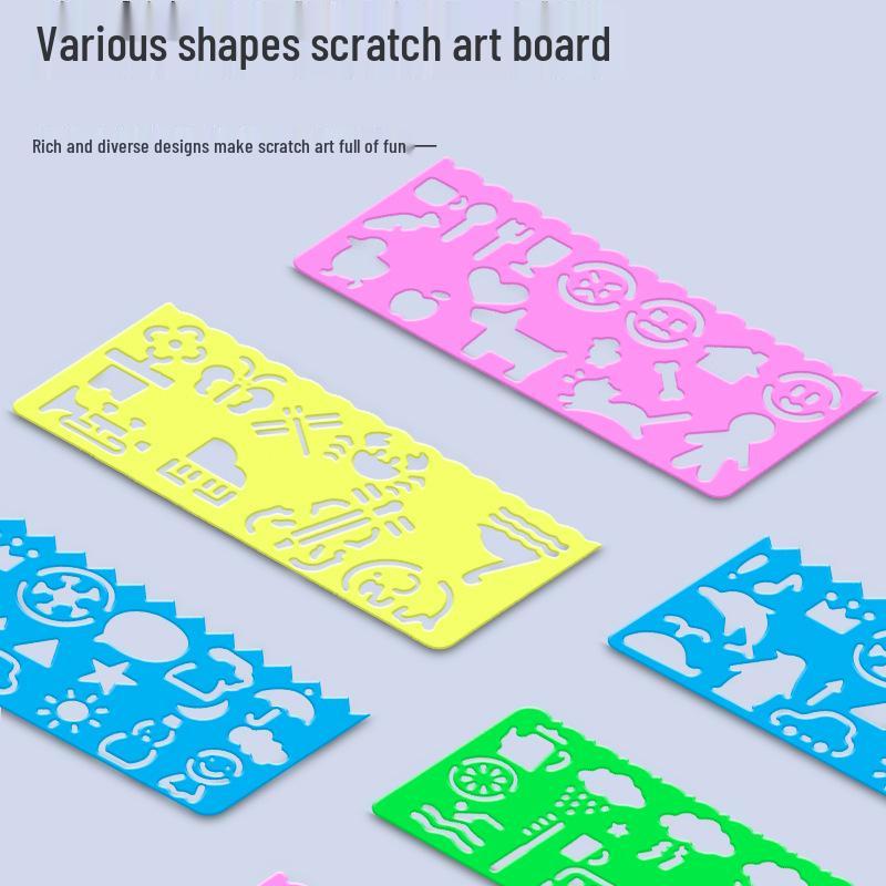 Children's Colorful DIY Scratch Art Book: Creative Graffiti & Kindergarten Art Paper