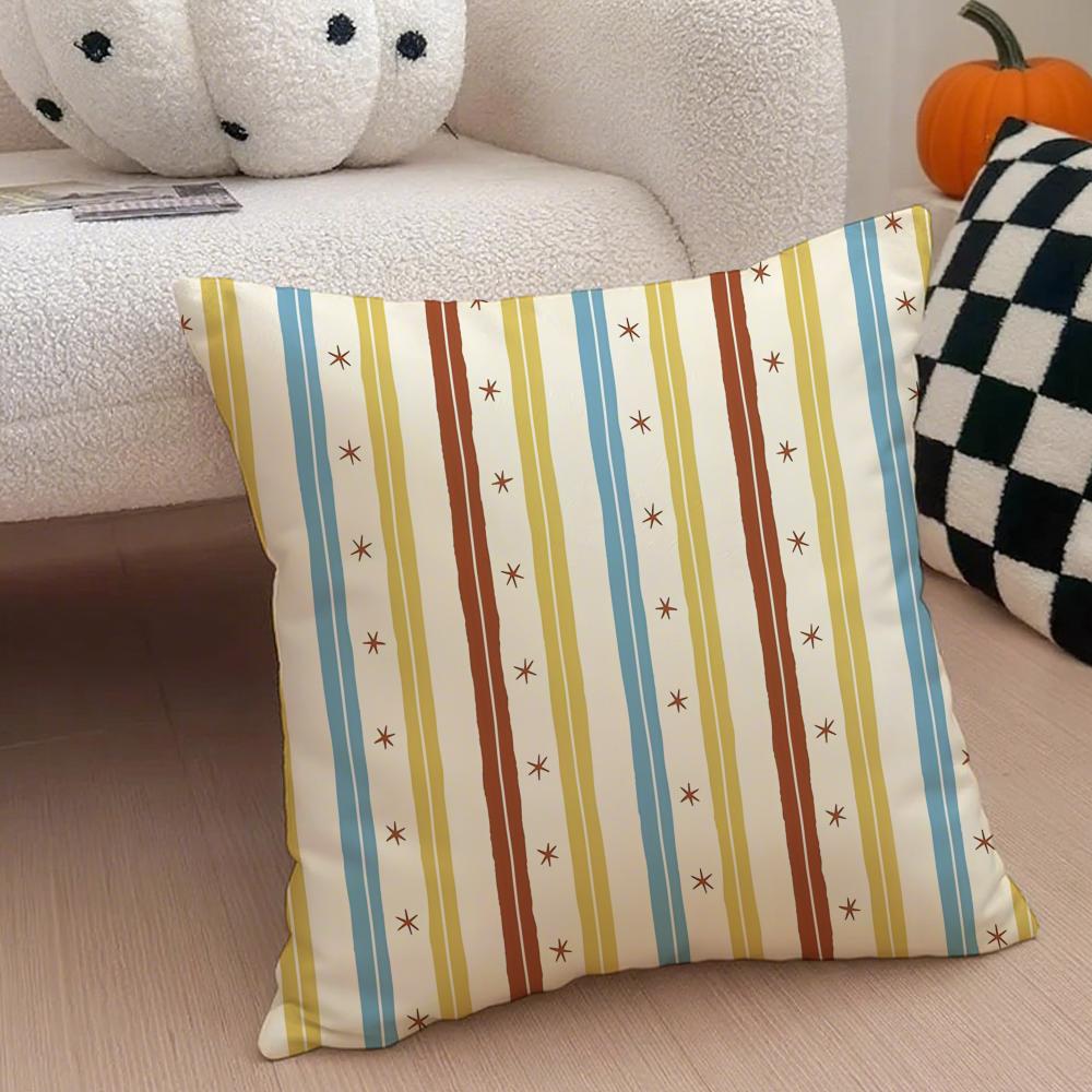 AAriana MMartin New British Pattern Cushion Cover Throw Pillow Cover Hidden Button Durable Polyester Chair Cushion