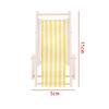 Simple Stripes 2 Pcs Mini  Beach Chair Emulational Furniture Labubu Doll Trendy Accessories Household Furnishings Decoration