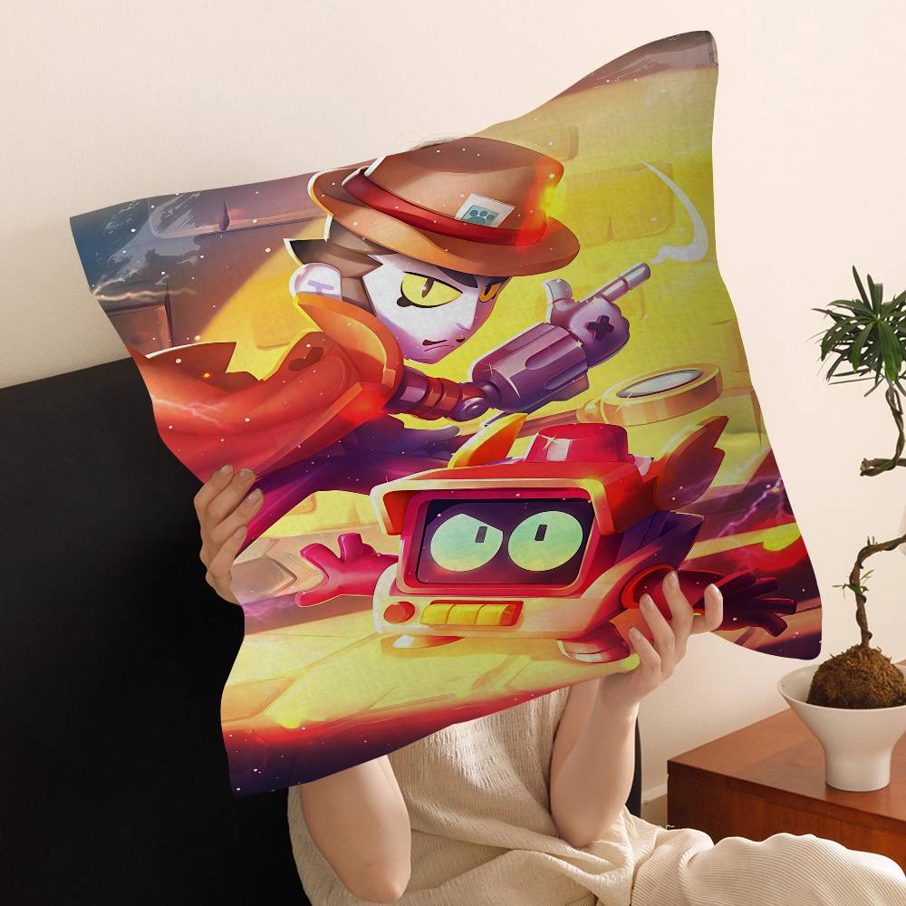 Game B-Rawl Game S-Stars Anime Cushion Cover Decorative Pillow Sofa Home Decor Case Pillow Cases