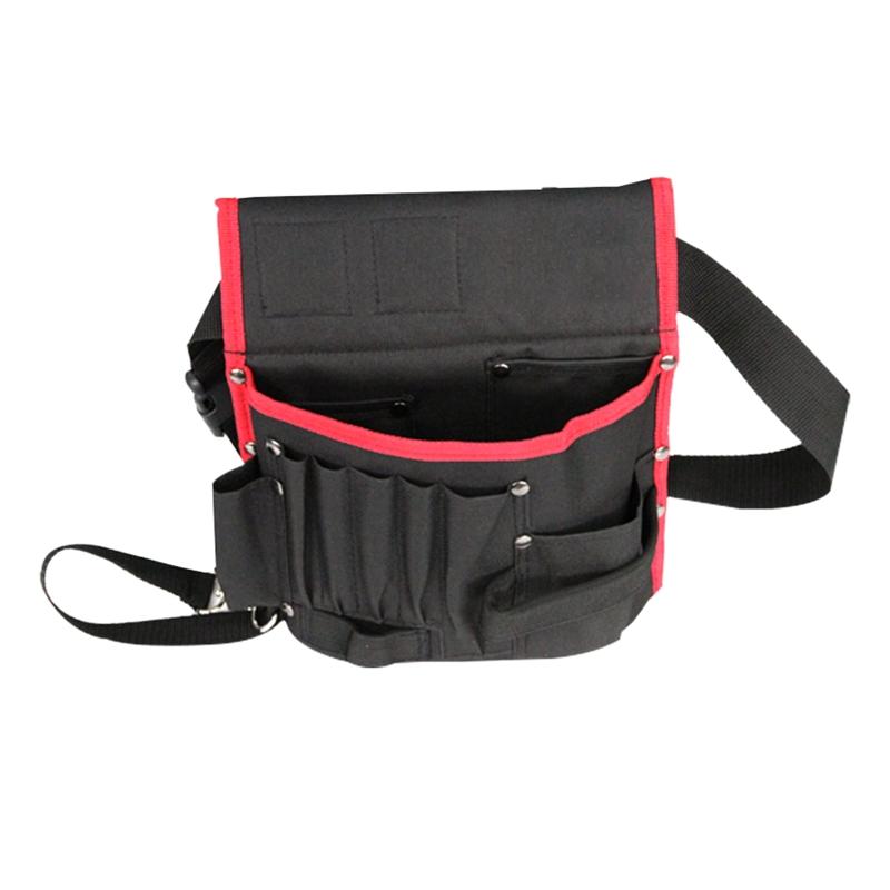 Wrapping Tool Pouch with Belt Waist Oxford Small Tool Organizer Tool Bag Utility Gadget Tool Holder with Multi Pockets