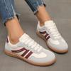 Women Shoes Fashion Casual Flats Ladies Outdoor Walking Sneakers Women Comfortable Lace-Up Non-Slip Casual Sports Shoes