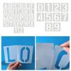Letter Template Set Lightweight Process Formwork Reusable Letter Number Stencils for Diy Art Crafts Wood Signage Cake
