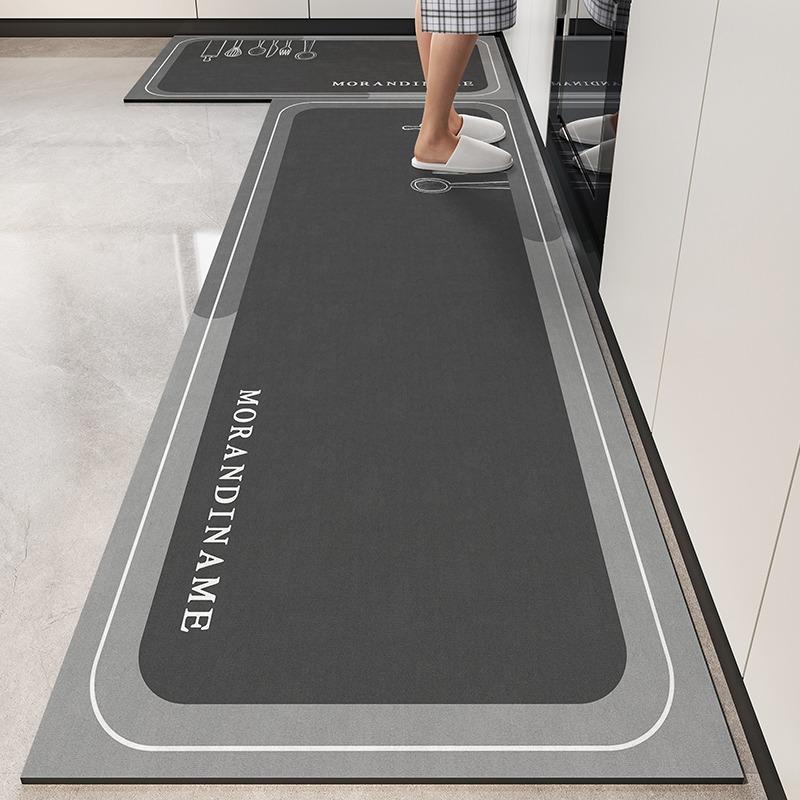 Mat For Kitchen Pvc Waterproof Carpet Anti-Slip Home Decoration Area Rug Leather Entrance Doormat Alfombra De Cocina