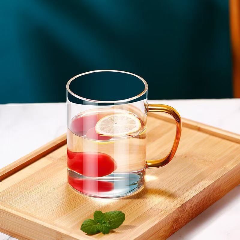 Стакан с ручкой, бытовая кружка, набор стаканов для воды, пивная кружка, разливное пиво, питьевая вода, заваривание чая, большой объем, кружка для чая с ручкой 400ml