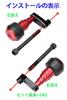 Motorcycle Frame Slider for Kawasaki Ninja 1000/SX Z1000SX (Black)