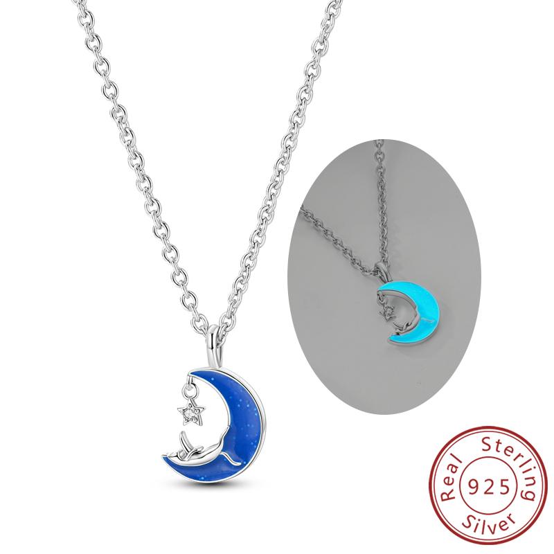 New Copper Necklaces Tulip Heart Sun Star Moon Bow Zircon Pendant Necklace For Women Fashion Jewelry Making Gifts