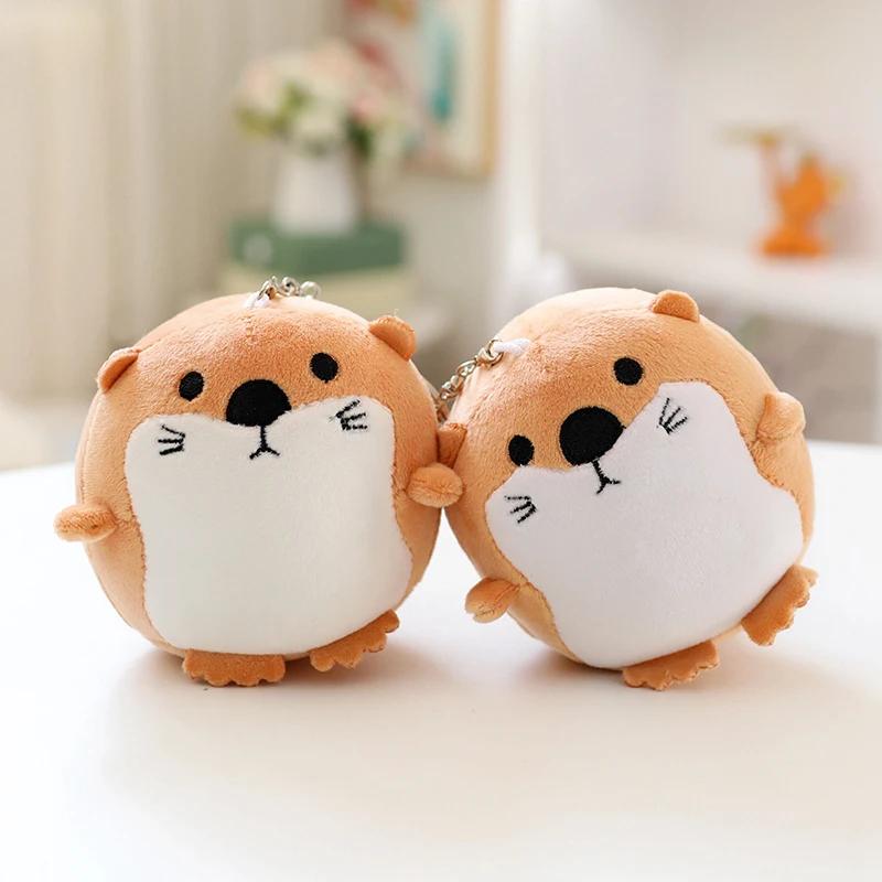 11cm Kawaii Otter Plush Toys Stuffed Appease Baby Animal Doll Pendant Christmas Birthday Party Gift Room Decor