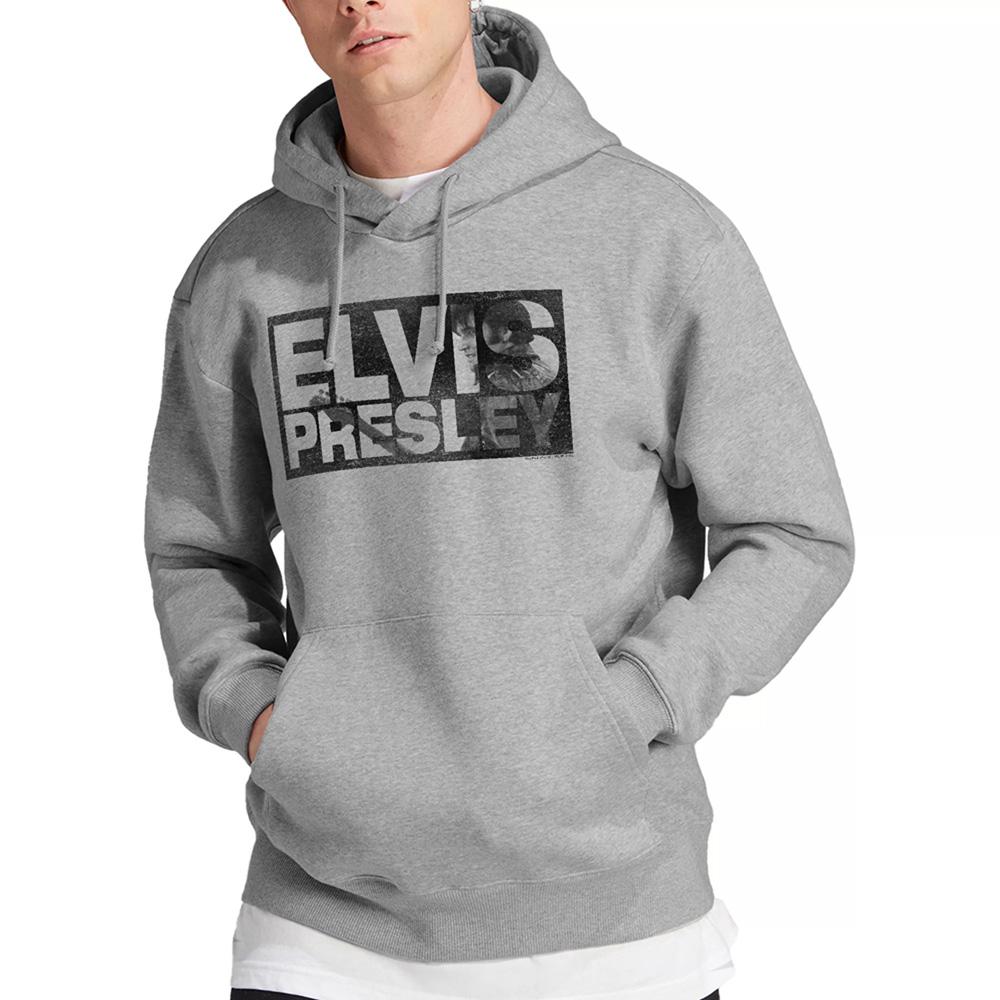 Elvis Presley Unisex Adult Block Letters Hoodie