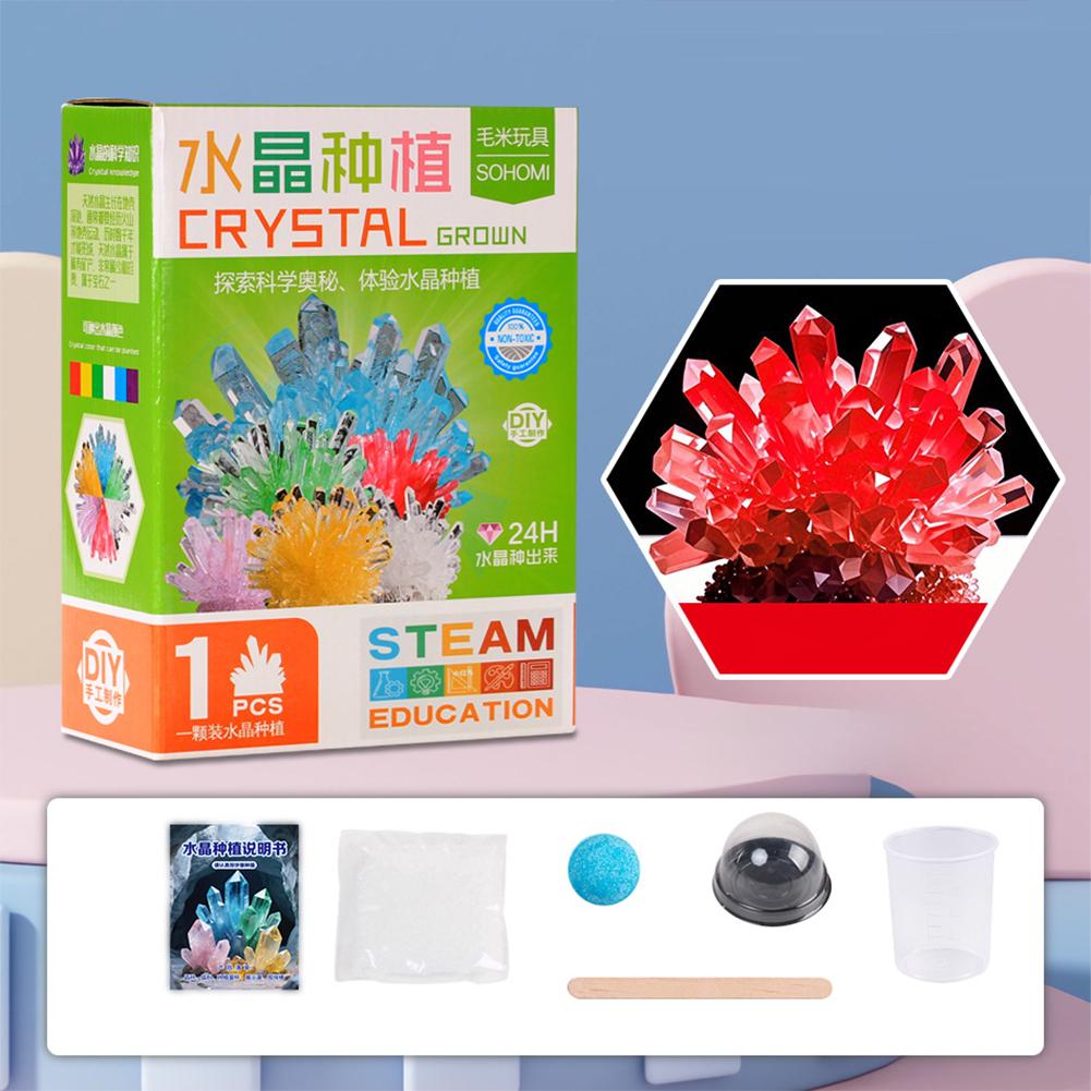 Crystal Planting DIY Scientific Experiment Set Chemical Experiment Educational Toy Handmade Toys Gift for Children Kid