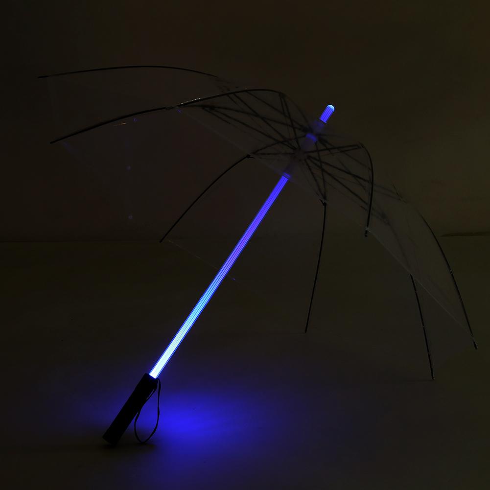 Battery Powered 7 Color Changing LED Umbrella Flashlight for Safely Night Walking