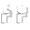 Foldable Aluminum Laptop Stand Ergonomic Notebook Holder For Desk Enhances Stability Heat Dissipation