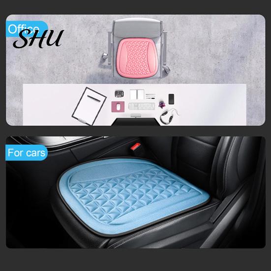 Front Seat Cushion Car Breathable Non-slip Square 3D Raised Point Four Seasons Universal Pad Comfortable Sitting Solid Color Auto Interior Mat