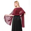 Shawl Dress Shawl Scarf Chiffon Dinner Dual-Use Women Solid Color Cheongsam Party
