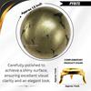 Certified Pyrite Crystal Ball for Meditation - Premium Crystal Vastu
