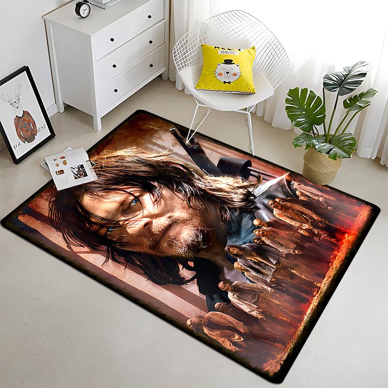 The Walking Dead Fans Collect Carpets Sofa Table Rug Anti Slip Floor Mat Halloween Decoration Floor MatLiving Room Home Decor