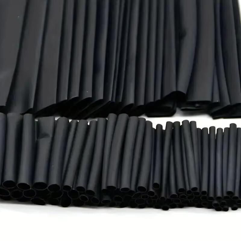 

127Pcs/lot Black Heat Shrink Sleeving Set Thermoresistant Tube Shrink Wrapping Wire Cable Polyolefin Wrap Tubing