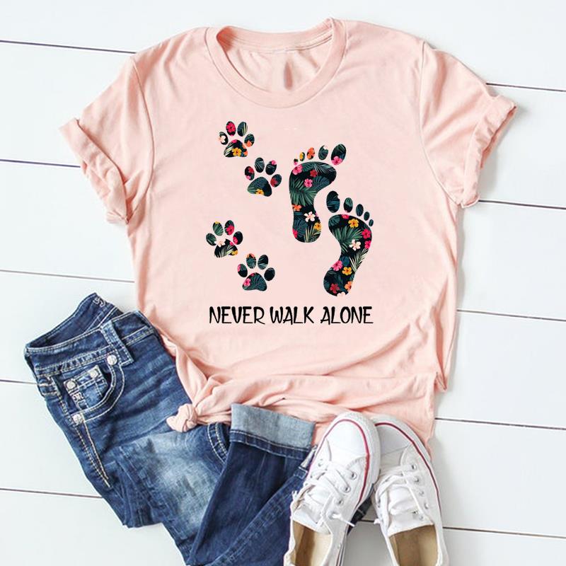 (Asian Size) Tshirt Lady Cartoon T Tee Top Women Print Fashion Clothes Female Clothing Short Sleeve Cat Animal Pet Graphic T-shirt
