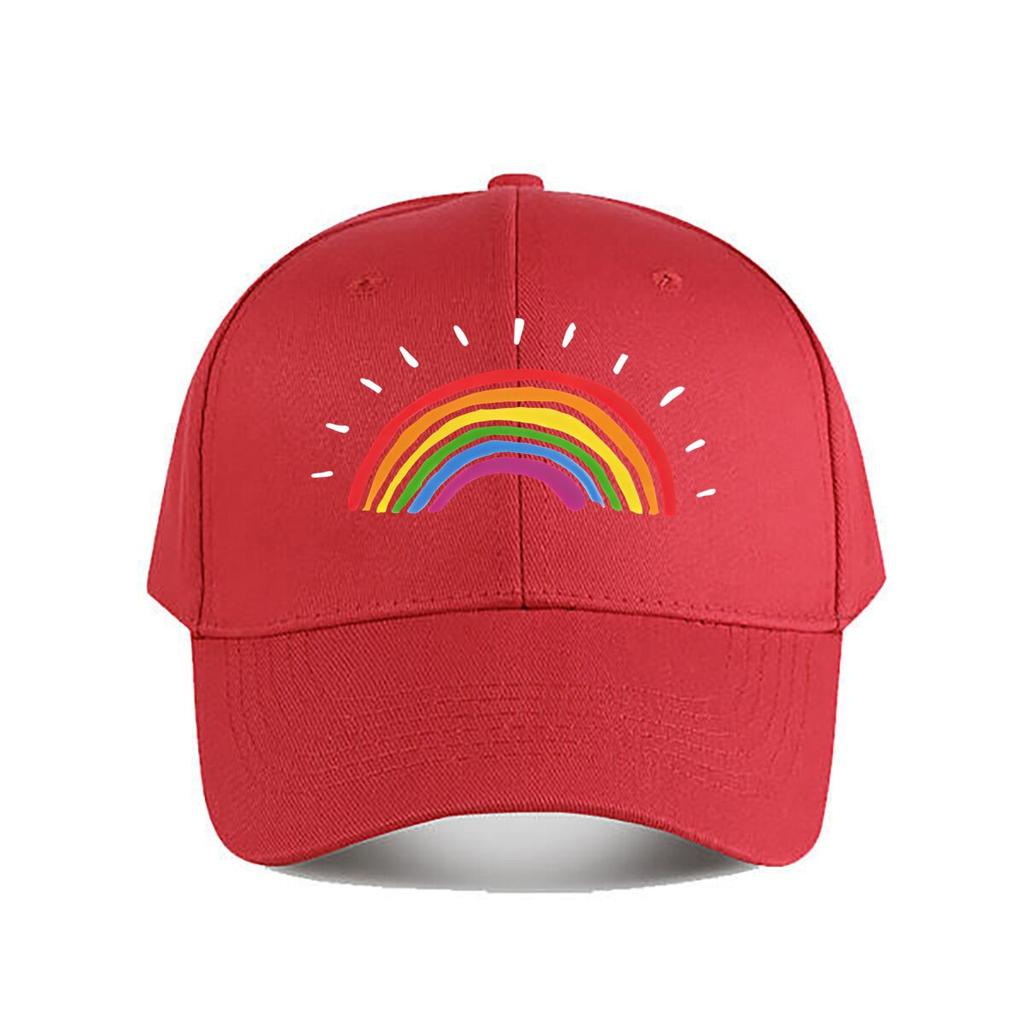 Rainbow Baseball Cap Baseball Cap Fashion Unisex Sunhat Womens Outdoor Sports Snapback Cap