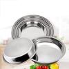 Silver Plate Cake Baking Pan Spaghetti Business Kitchen Round Stainless Steel Dish