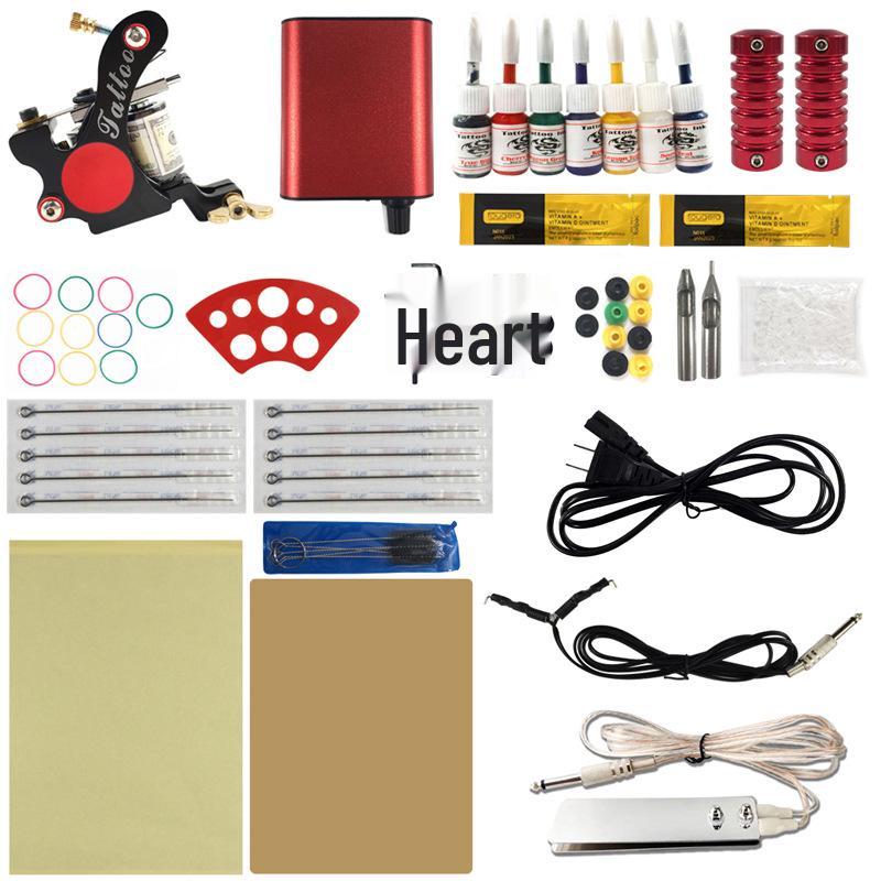 

Oulan Red Sun Tattoo Practice & Machine Set