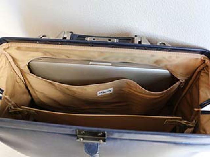 Dulles Horizontal L Rucksack, passend für [Yota] Tasche aus japanischem Leder, Größe: Y-0002 (Synthetischer Griff, Schokolade)