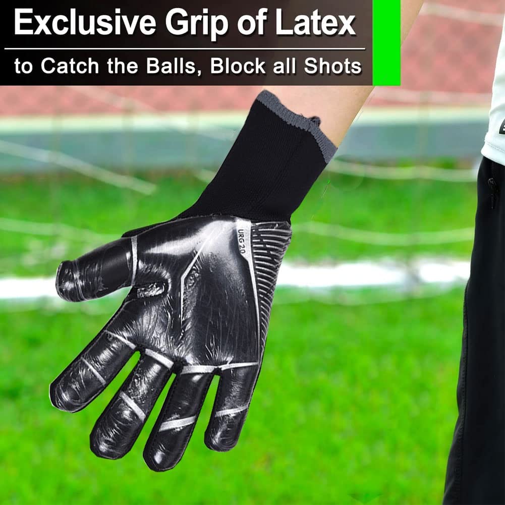 Gants De Gardien De But Football - Forte Adhérence, Antidérapants Et Respirants Pour Entraînement - Adultes Et Enfants, Tailles 6 à 10