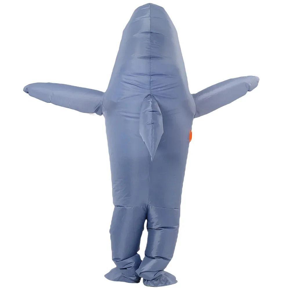 Cute Shark Inflatable Suit Full Body Jumpsuit Halloween Costume  Christmas Carnival