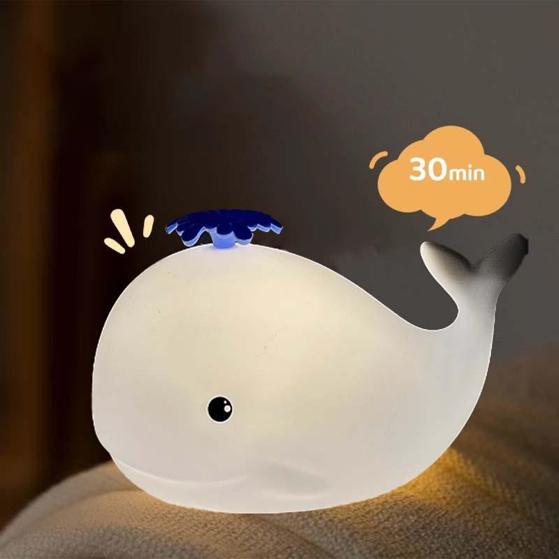 Cute Animalnight Light Silicone Nursery Sleeping Lamp Touch Control Nightlights Usb Rechargeable Table Lamp For Baby Child