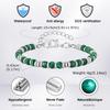 Vintage Classic Natural Stone Bracelet, Adjustable Stainless Steel Beaded Chain Bracelet, Fashion Jewelry Gift for Men Boys
