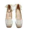 Thick heel high heels wedding shoes women's high heels bride shoes spring new shoes Mary Jane women's shoes square head single shoes