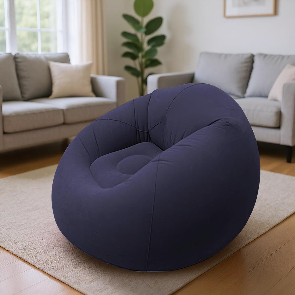Inflatable Lazy Sofa Folding Portable Pvc Inflatable Air Chair for Living Room Outdoor Camping Convenient Beach Lounge Chair