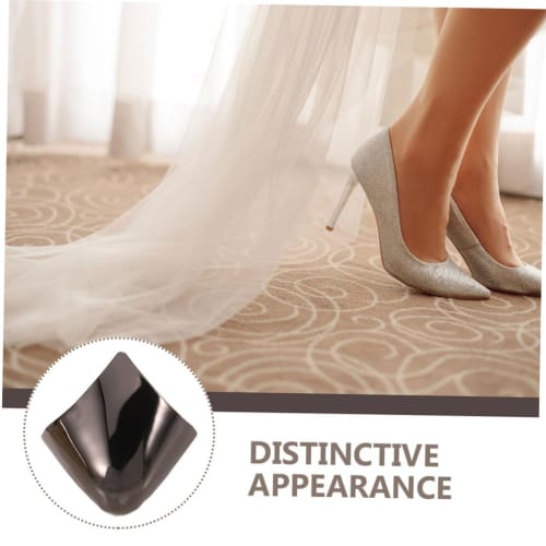 BIUDECO Shoe Protectors, Heel Tip Covers for High Heels, Metal Toe Protectors, Various Designs, Perfect for Weddings and Parties, 3 Pairs