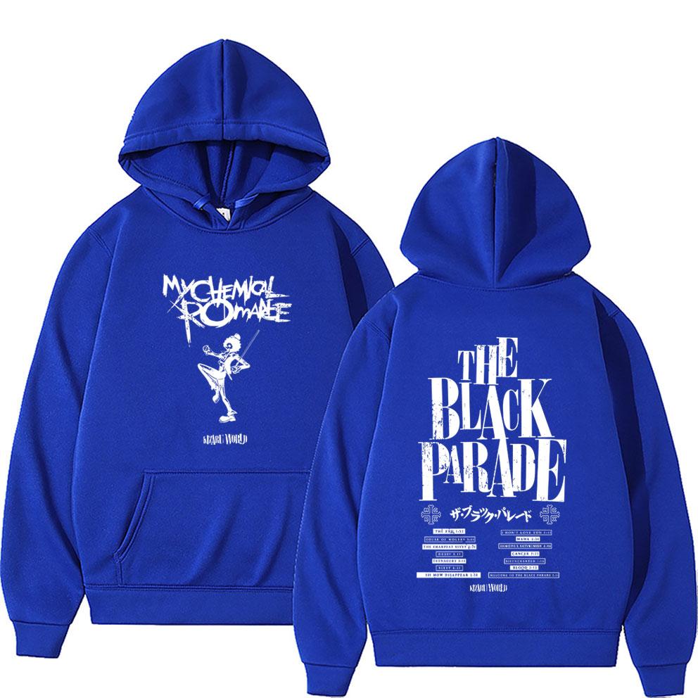 Rock Band My Chemical Romance The Black Parade Tour Hoodie Men Women Fashion Punk Emo Oversized Pullover Man Casual Hoodies
