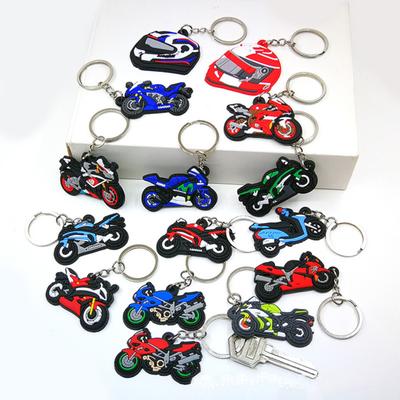 5 Stück Schlüsselanhänger Cartoon Motorrad Anhänger Edelstahl Polnisch Hoop Tragbare Damen Herren Tasche Dekoration Anhänger Schlüsselanhänger Anhänger Schlüssel Zubehör