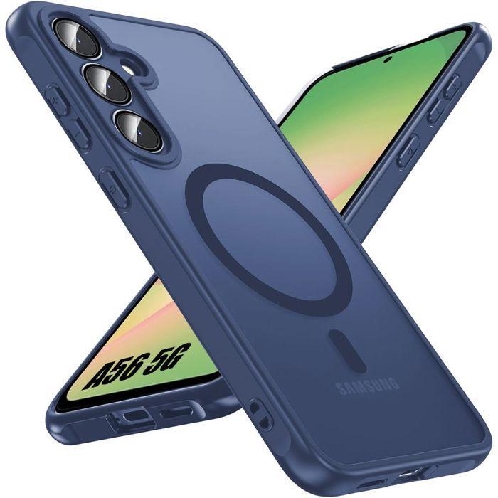 Coque de protection - BOOLING - Samsung Galaxy A56 5G - Bleu Marine - Antichoc - Protection Caméra