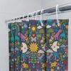 Botanical Shower Curtain Forest Animals Pattern Nature Theme Bathroom Decor Vintage Floral Backdrop Washable Fabric