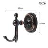 Black Bronze Coat Hook Black Bronze Hook As Shown Brass Coat Hook Versatile Usage Easy Installation Secure Fit