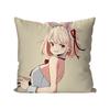 Chisato Nishikigi Anime Lycoris Recoil Kissenbezug Quadratisches Kissen Schlafzimmer Sofa Freizeit Komfort Wohnzimmer Heimdekoration 40X40