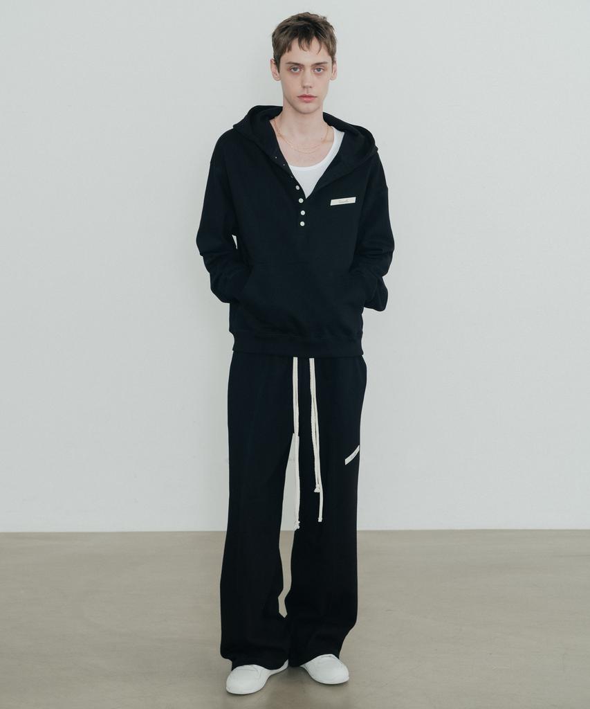 Tailor Cotton Sweat Hoodie Black