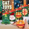 Christmas Plush Cat Toy Various Chew Toys Fun Puppy Santa Packing Gift Sets Christmas Craft Kits