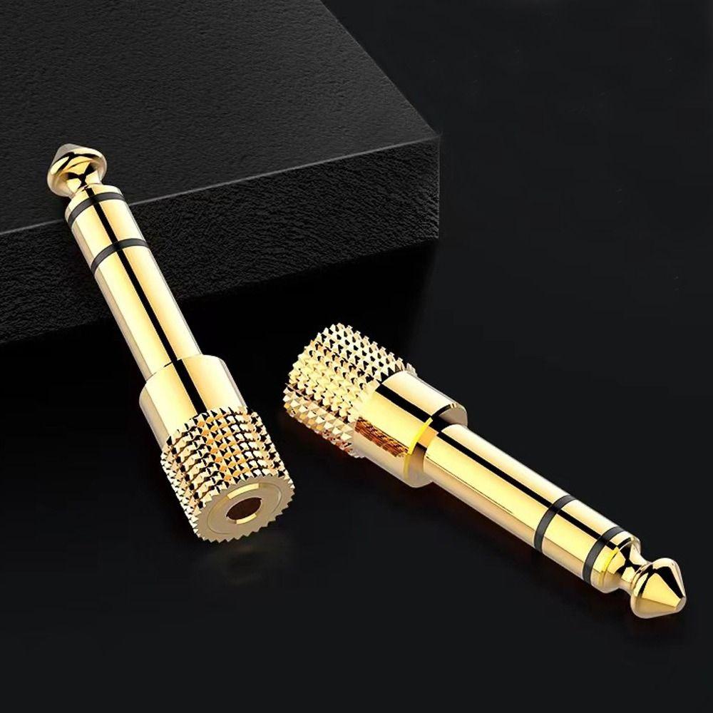 Small To Big Jack Audio Adaptor 3.5mm To 6.35mm Headphone Converter  For Microphones