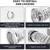 DVC-180 Magnetic Clamp Dryer Exhaust Hose Connection Kit Air-Tight Sealed Dryer Exhaust Hose Connection Kit Easy-Clean Quick-Release Coupling
