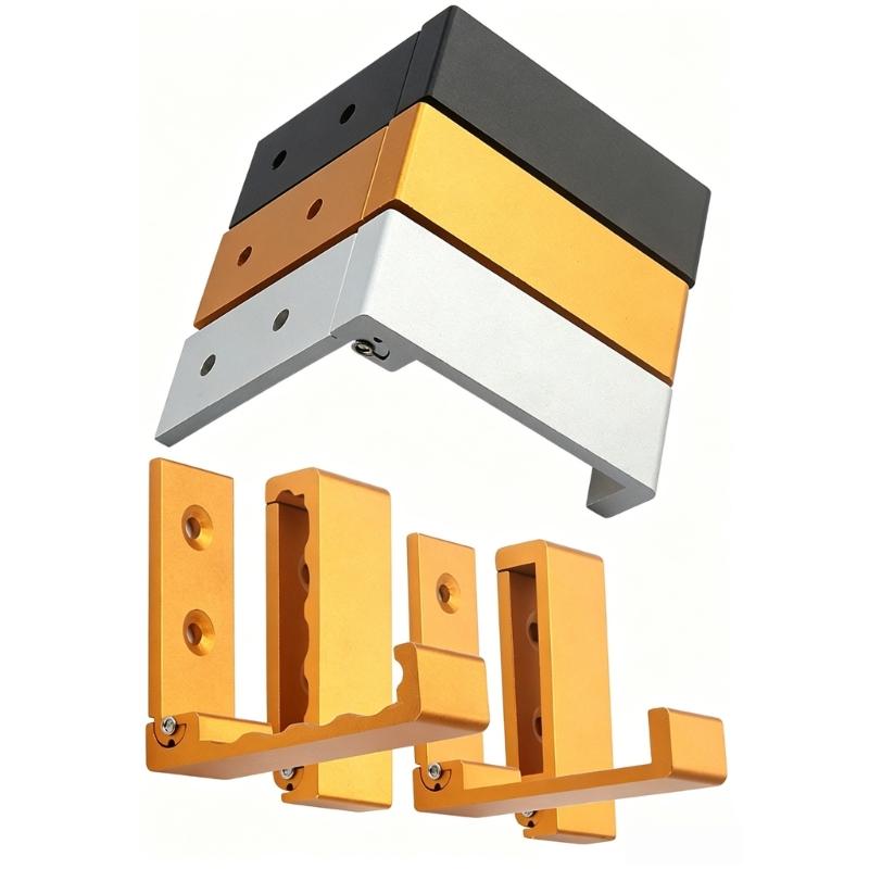 Entryway Home Wall Hook 3 Pack, Fold Down Hanging Hook Set with Metal Finish for Clothes Hats Bags and Daily Gear