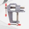 Mini Aluminum Bench Vise Clamp 30Mm Portable Lightweight Flat Table Clamp for Woodworking Jewelry Carving Milling Vise