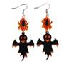 Heart Cute Ghost Ear Studs Spider Pumpkin Dangle Earrings Creative Halloween Earrings  Party