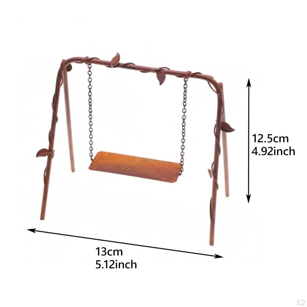 1/12 Dollhouse Miniature Swing Outdoors Patio Porch Model