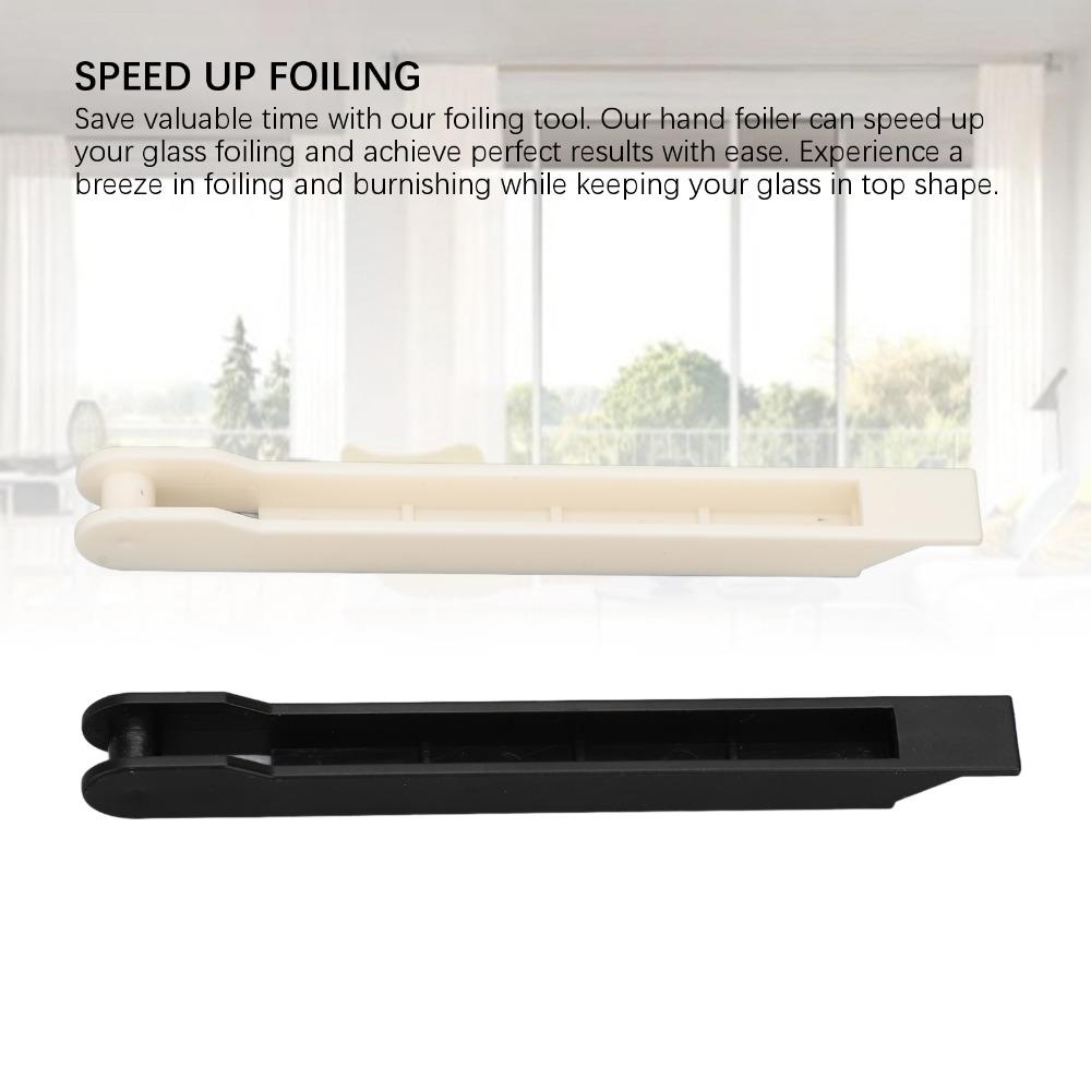 2Pcs Versatile White + Black Glass Craft Tool ABS Durable Stained Glass Accessory Practical DIY Craft Tool Handmade Craft